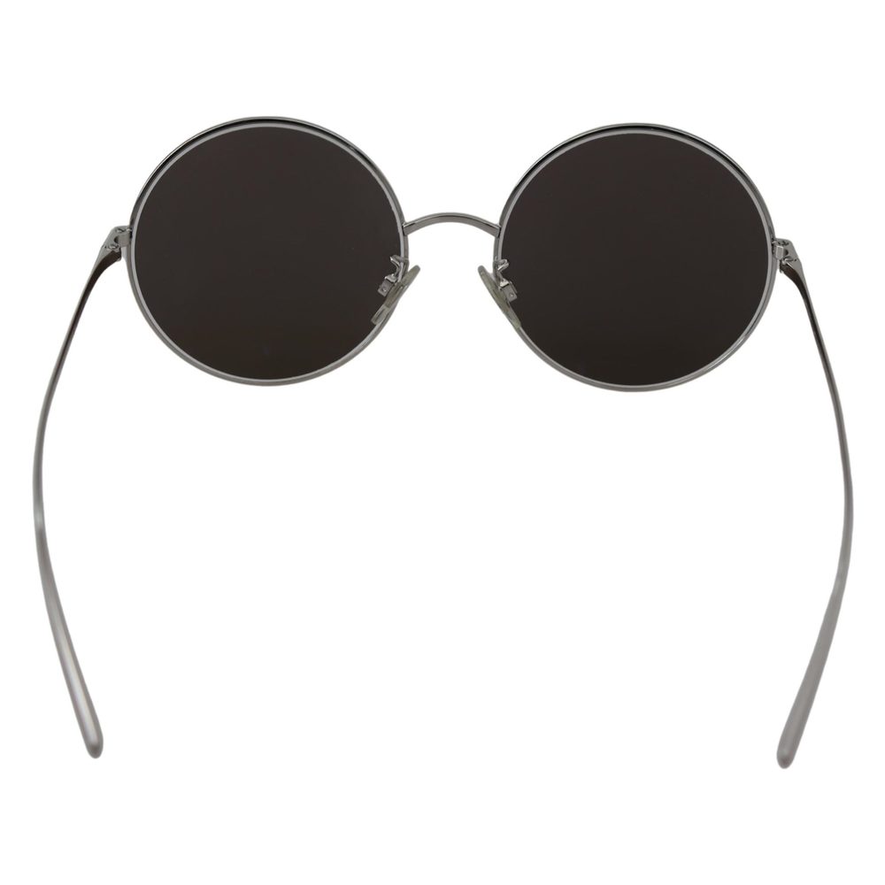 Dolce & Gabbana Silver Plated Round Gray Le nses Women Sunglasses - Picture 3 of 3
